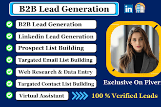 do b2b lead generation for targeted b2b leads, business leads and linkedin leads