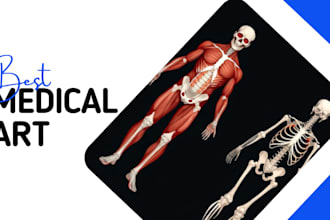 draw anatomy art for your project or work
