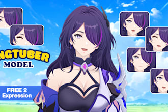 draw pngtuber for your avatar stream in anime art style