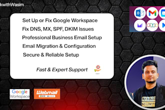 fix any g suite dns or any email delivery issues