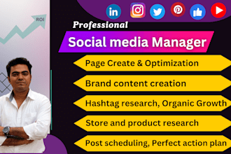 be your social media marketing manager and personal assistant