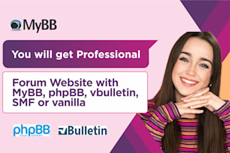 develop phpbb, mybb or xenforo forum