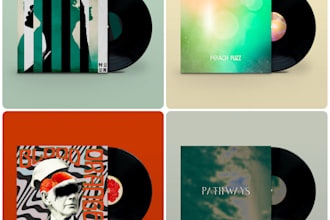 create an album cover for print and digital use