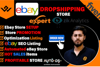 setup ebay and manage dropshipping store automation, SEO optimized listing, PPC