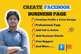 create and full setup facebook business page