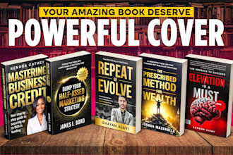 design awesome business or marketing book cover, ebook cover