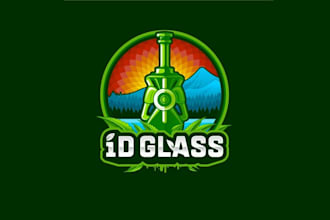 glass artist looking updated logo