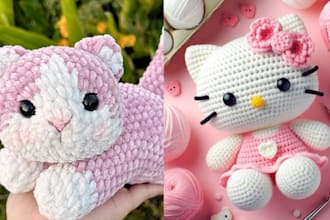 write a detailed amigurumi crochet pattern with picture and video tutorial etsy