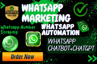 bulk whatsapp marketing and do whatsapp promotion worldwide, data scrapping