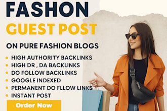 feature your fashion website on a top tier guest post