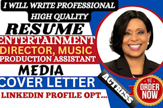 write entertainment, film producer, production assistant and fashion resume