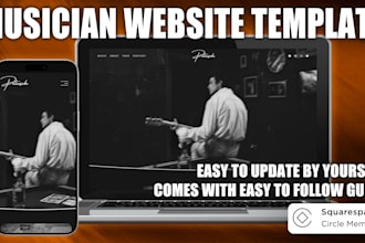 send you my website template for a musician, band or artist