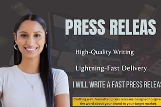 write a fast and compelling press release
