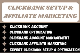 help you create, optimize, and manage your clickbank affiliate marketing