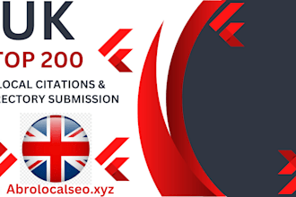 provide 200 UK business in local directories or local citation