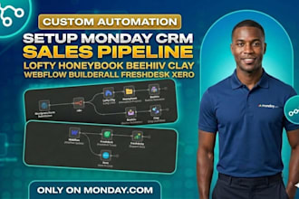 setup monday CRM lofty honeybook beehiiv clay webflow builderall freshdesk xero