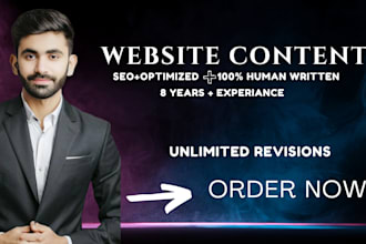 write website content and SEO website copywriting