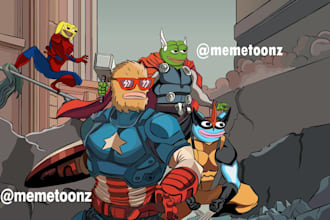 do meme coin art, crypto meme art, memecoin, solana meme coin, token, meme video