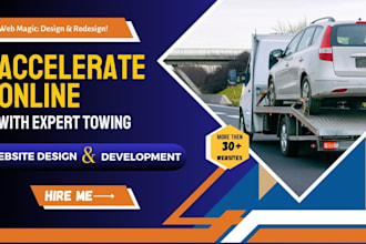 build your online presence with a custom towing and roadside assistance website