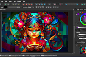 do anything in any software for graphic design or illustration or photo editing