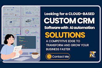 develop cloud based CRM software and ai saas solution