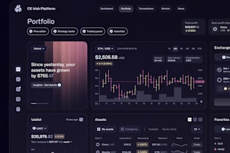 build crypto exchange website, presale listing, dex website, crypto wallet app