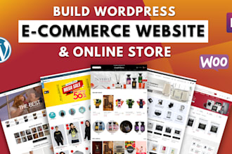 build wordpress ecommerce website design using woocommerce