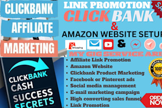do affiliate marketing sales funnel for clickbank, amazon website link promotion
