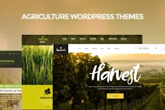 design wordpress wix squarespace agriculture horticulture  aquaculture website