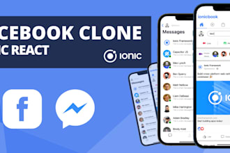 do social media app, facebook clone, chat app,