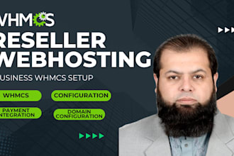 install whmcs on your vps and setup your reseller webhosting