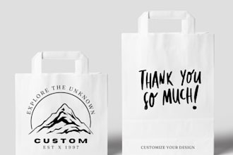 do pouch bag design for brand and premium product label