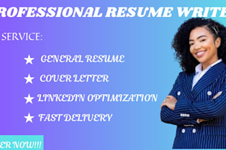 write you a medical and nursing resume, cover letter linkedin optimization
