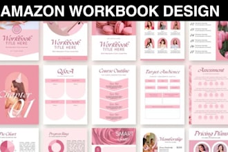 kdp design workbook, journal, lesson plan, book cover, cookbook and lead magnet