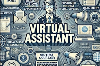 be your virtual assistant for data entry, copy paste, typing and web research