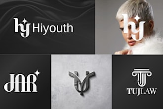 design premium luxury initial monogram logo