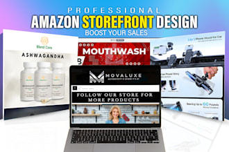 design amazon storefront design, amazon a plus content design, amazon storefront