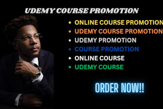do udemy course promotion online course, promote online course