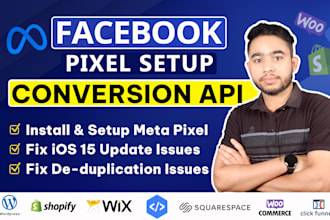 setup meta pixel and conversion API, tiktok pixel, conversion tracking by GTM