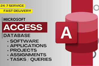 develop ms access database access assignments projects query