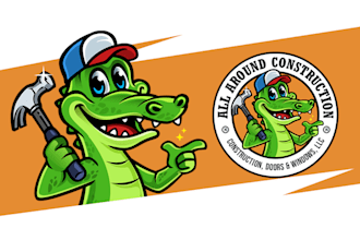 design cute cartoon logo or mascot character