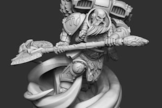 do 3d articulated figure, action figure, warhammer 40k, age of sigmar stl files