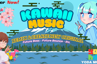 remix or create your song into kawaii style