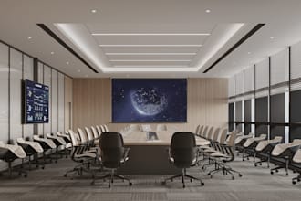 model room interior,office,data centers rendering,ue5 animation,exterior design