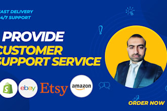 be your shopify customer support agent for live chat and email support