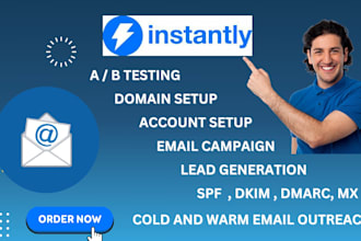 setup manage instantly ai for email warm up and cold email outreach