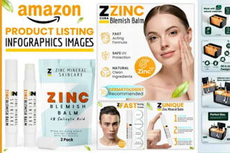 design amazing amazon product listing images infographic