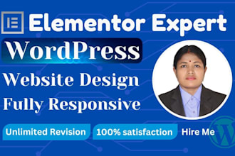 create, design, and redesign a wordpress website with elementor pro