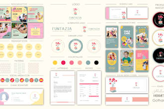 design luxury signature logo, branding kit, and brand identity