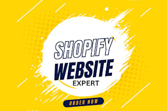 create responsive shopify website design, redesign website dropshipping store